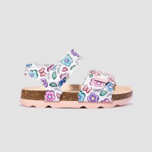 FLOWERY FLAT SANDALS
