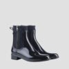 GLOSSY URBAN ZIPPER - RAIN BOOTS