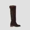 Over the knee brown