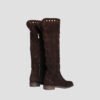Over the knee brown